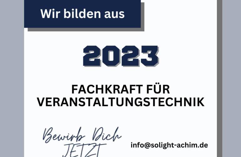 Wir bilden aus - Fachkraft für Veranstaltungstechnik